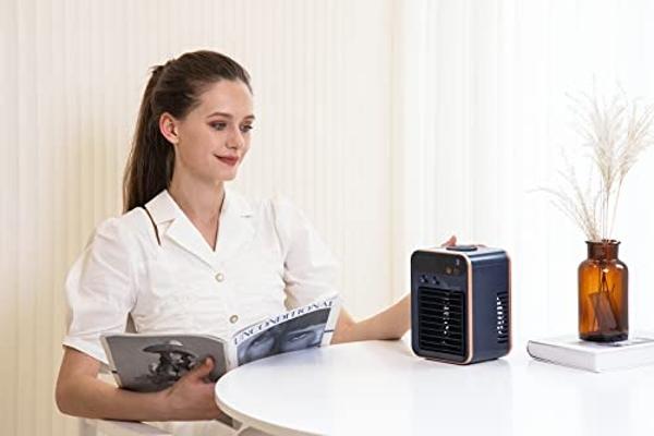 VEVOR Evaporative Air Cooler & Swamp Cooler, 1800 CFM Air Conditioner with 6.8 Gallon Water Reservoir, Remote Control, 12H Timer, 4 Ice Containers, 3 Fan Speeds, Air Humidifier, an