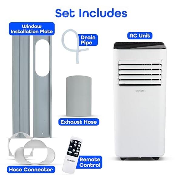 SereneLife SLPAC180W Portable Conditioner-3-in-1 Compact Standing Air ...