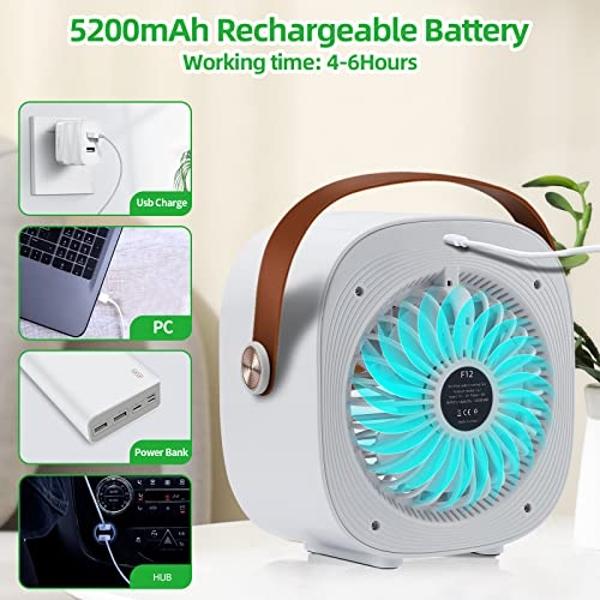 Portable Air Conditioners,Dual-Motors Portable AC Unit 3in1 Mini Air Conditioner portable for Room,Evaporative Air Cooler with Remote,3 Mist,3 Speed,7 Lights,Larger Tank,2-8H Timer