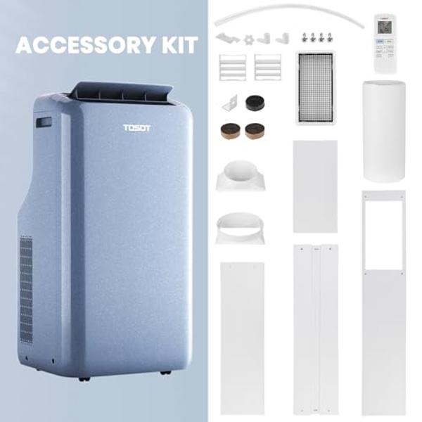 TOSOT 14,000BTU (9,600 BTU SACC) Wifi Portable Air Conditioner with Heating Mode, Cooling, Dehumidifier, Fan, Auto Swing, 24H Timer, for Large Rooms Up to 600 sq ft, AOMI Series, S