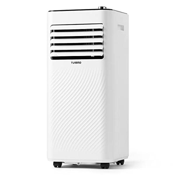 TURBRO Finnmark 8,000 BTU Portable Air Conditioner, Dehumidifier and Fan, 3-in-1 Floor AC Unit for Rooms up to 300 Sq Ft, Sleep Mode, Timer, Remote Included (5,000 BTU SACC)