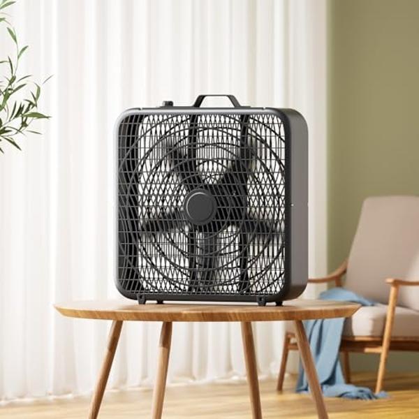 Tornado 20 Inch High Velocity Metal Floor Fan, 3-Speed Powerful Cooling for Industrial, Commercial, and Home Spaces, 120°Tilt, 6.0 FT Cord - UL safety Listed, Black