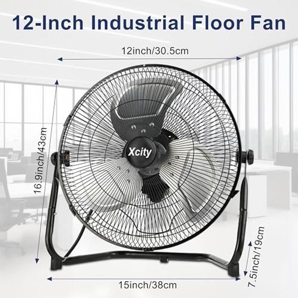 lcocove Solar Powered Fan, Battery Operated Outdoor Fan Can Running 5-24 Hours, Solar Fans For Shed,Home，Ouside,Camping，Solar fan with USB Output For Emergency Situation Without El