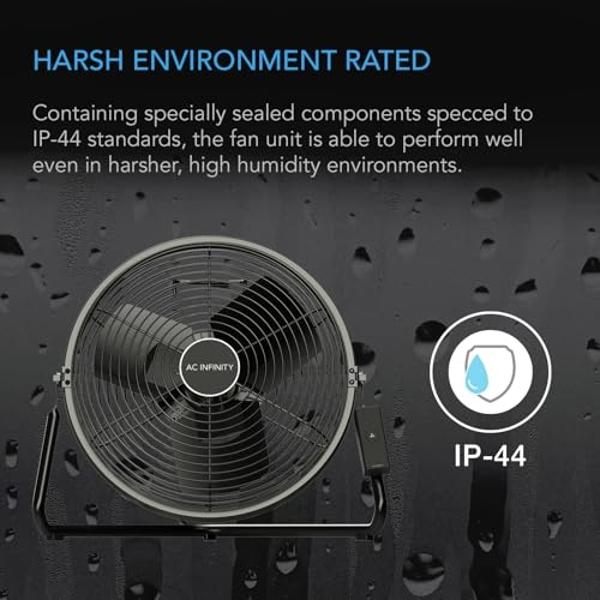 XPOWER X-830 Pro 1 HP 3600 CFM Centrifugal Air Mover, Carpet Dryer, Floor Fan, Blower, for Water Damage Restoration, Janitorial, Plumbing, Home Use Blue