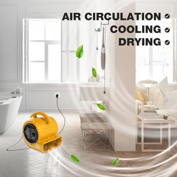 Tornado 12 Inch Industrial Powerful Metal Floor Fan, 3-Speed High Velocity Cooling Floor Fan for Industrial, Commercial, and Home Spaces, 120°Tilt, 6.0 FT Cord, Black