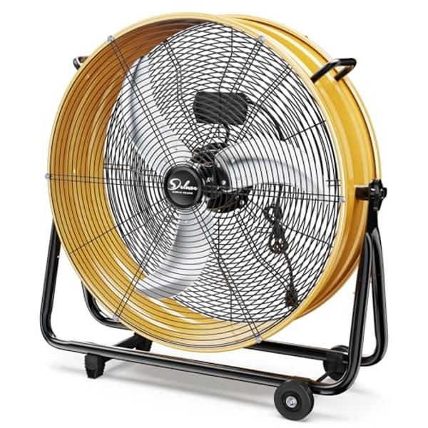 AC Infinity CLOUDLIFT S14, Industrial Wall Fan 14” with Wireless 10-Speed Controller, EC-Motor High-Velocity Shop Fan Floor Stand or Wall Mount, for Hydroponics, Greenhouses, Works