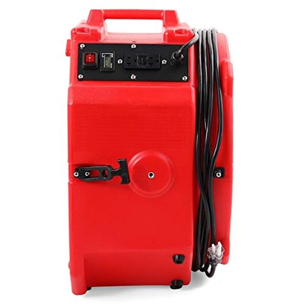 XPOWER X-830 Pro 1 HP 3600 CFM Centrifugal Air Mover, Carpet Dryer, Floor Fan, Blower, for Water Damage Restoration, Janitorial, Plumbing, Home Use Blue