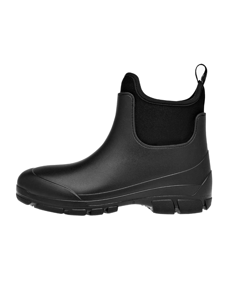 bota de lluvia color negro