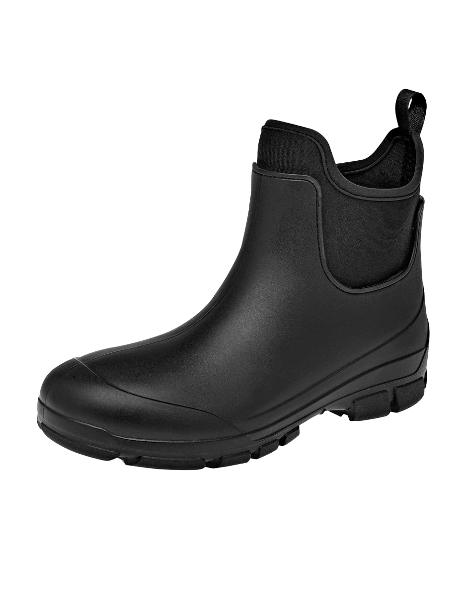 bota de lluvia color negro