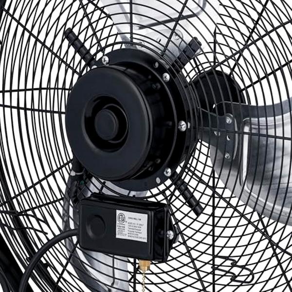 NewAir 20" High Velocity Outdoor Fan, Heavy Duty Waterproof 2-in-1 Floor Stand or Wall Mount Fan, Adjustable Tilt and 3 Speeds up to 4650 CFM | Wall Fan or Garage Fan for Indoor, P