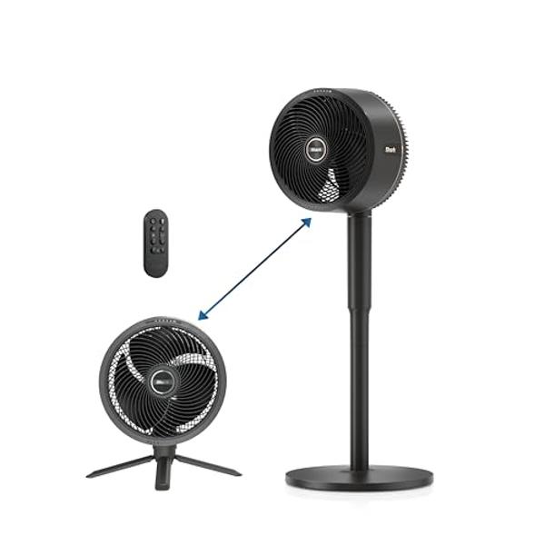 Holmes 16" Digital Stand Fan, 80° Oscillation, 3 Speeds, 3 Modes, 7.5-Hour Timer, Adjustable Height, 30° Head Tilt, Ideal for Home, Bedroom or Office, Remote Control, White