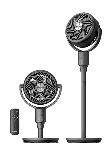 Lasko Cyclone Pedestal Fan, Adjustable Height, Remote Control, Timer, 3 Speeds, for Bedroom, Kitchen, Office and Living Room, 18", White, 1885, Large