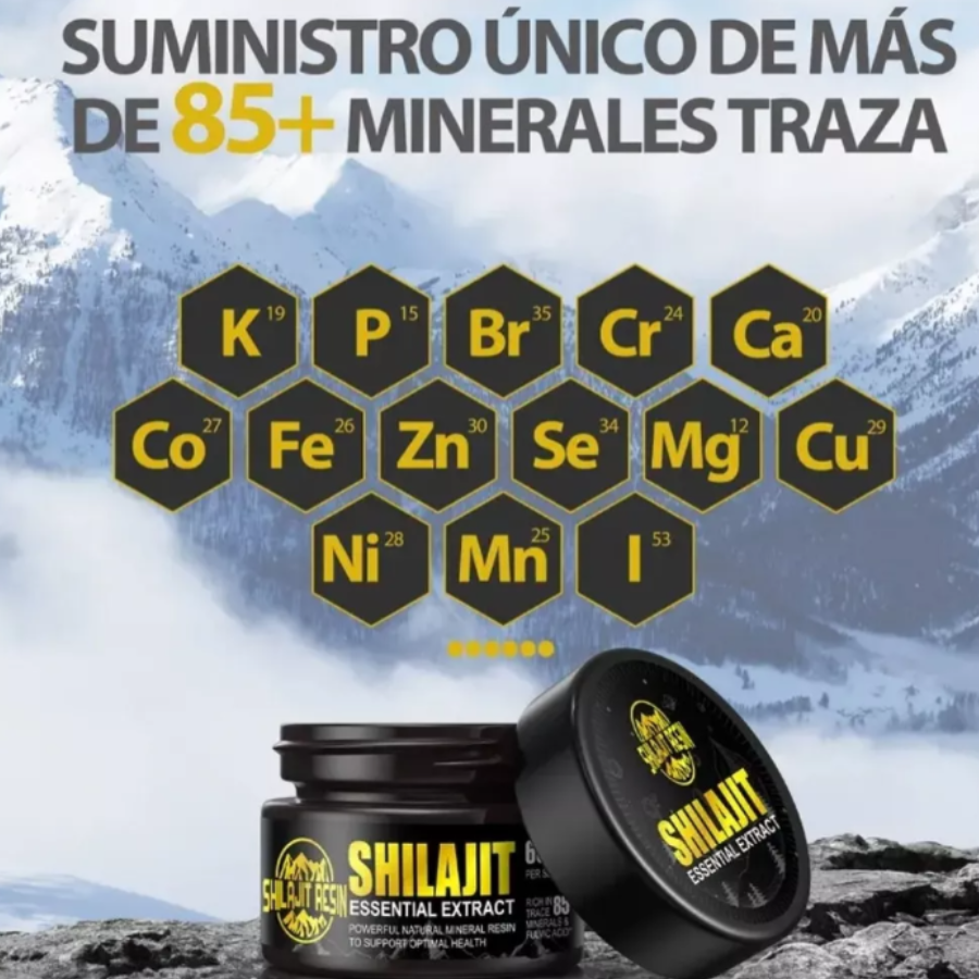 Shilajit Resina Pura Del Himalaya Suplemento Para La Energía