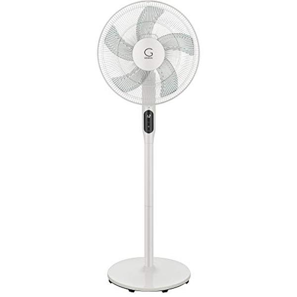 Genesis High Velocity 16 Inch DC Stand Fan with Super Silent Technology, and Remote