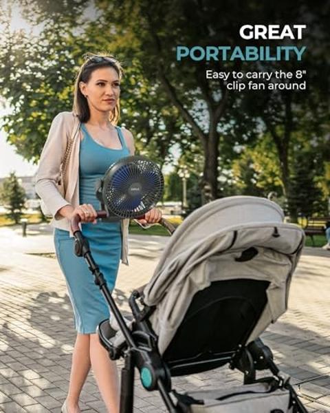 Portable Fan Rechargeable, Cordless Battery Powered Fan with LED Lantern 20000mAh, USB C Battery Operated for Travel Bedroom Home Camping Tent Office Beach Desk Picnic Barbecue Fis