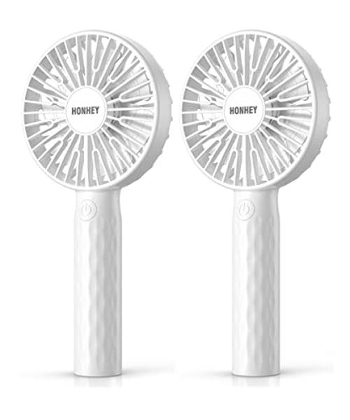 Koonie Portable Desk Fan, 3.5-20hrs Battery Operated Small USB Fan with Ultra Quiet 220° Tilt Folding, Rechargeable Personal Fan with 3 Speeds Strong Wind for Home Office Desktop, 