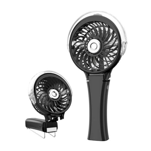 ADUST Camping Fan Battery Operated Powered Fan with LED Lantern Light ...