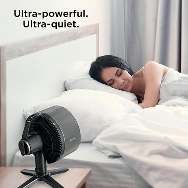 SISMEL Desk Fan, Small Quiet Bladeless Fan 11.8 Inch USB Table Fan, Portable Rechargeable Battery Operated Fan with Touch Control 3 Cooling Speeds, Personal Desktop Fan for Bedroom