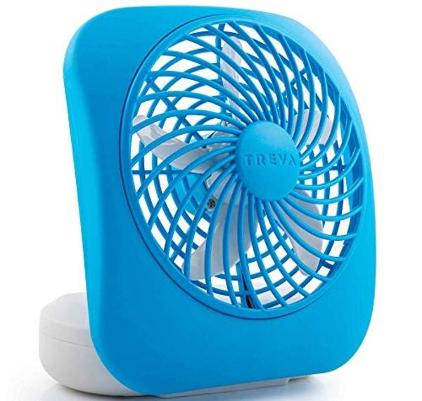 O2COOL Treva 5 Inch Battery Powered Fan Portable Desk Fan 2 Cooling ...