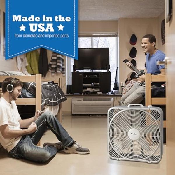 Air King 9723 20-Inch 3-Speed Box Fan , White