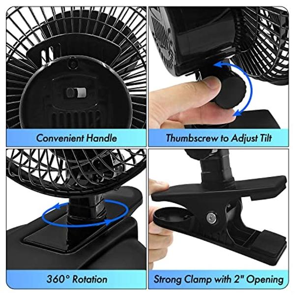 Bladeless Desk Fan, 11.8 Inch Office Fan Small Quiet, Desktop Fans with 3 Wind Speed, LED Light, Easy to Clean, Silent Desk Fan Ideal for Bedroom, Office, Living Room