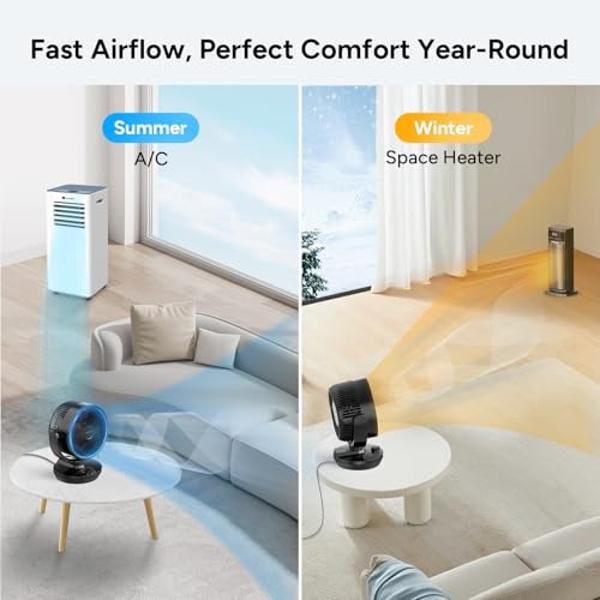 Ausic Portable Misting fan, 8-Inch Cooling Mist Fans, 10000mAh USB Rechargeable Battery Powered Fan with Mister, 250mL Water Tank & LED Lantern, for Home Desk, Bedroom, Office, Out