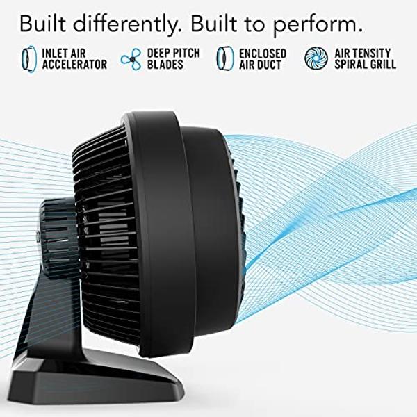 Vornado 52 Whole Room Air Circulator Fan with 3 Speeds, Black