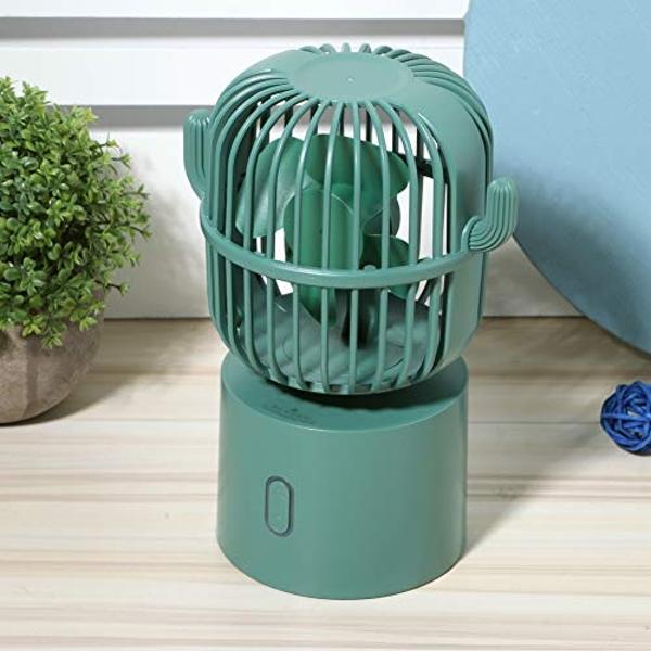 Portable Clip on Fan, Battery Operated Small Powerful USB Desk Fan with Night Light & LED Display Screen, Mini Table Fan, 360° Rotate Personal Fan for Home Office Stroller Camping 
