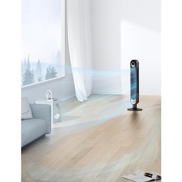 LEVOIT Tower Fan for Bedroom, Standing Fan that Blows Cold Air for Home, 28dB Quiet for Sleep, Remote, 90° Oscillation, 12H Timer, 25ft/s Velocity, 5 Speeds, 4 Modes, Bladeless 36 