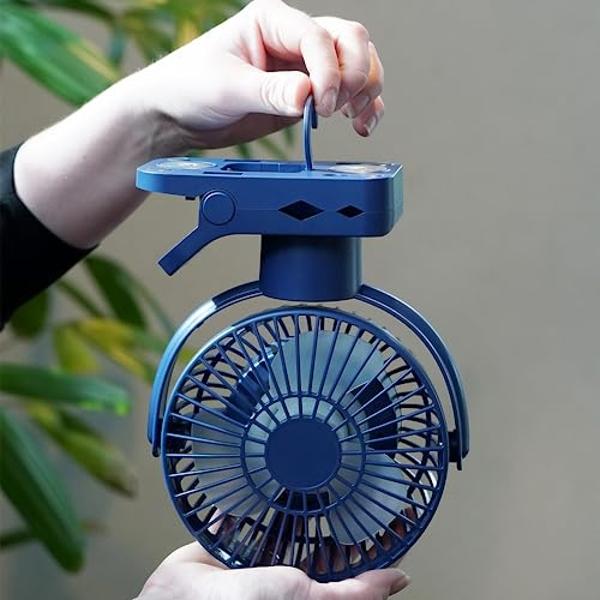 Handheld Fan, Small Portable Pocket Fan, USB Rechargeable Mini Fan, Battery Operated Fan [13-30 Working Hours] Pocket Hand Fans for Makeup, Travel Camping outdoor (Black)