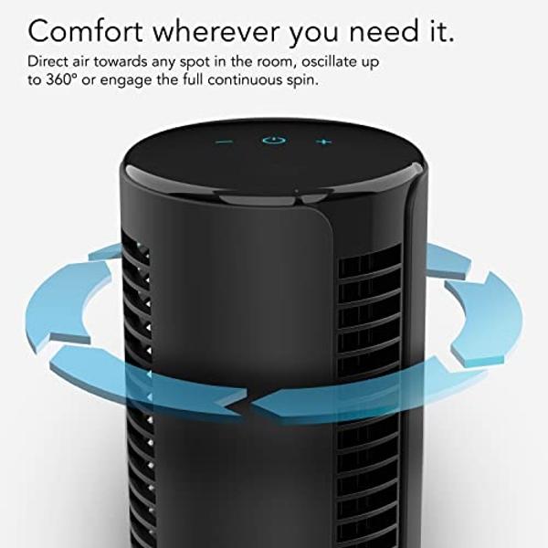Lasko Xtra Air Oscillating Tower Fan, 4 Speeds, Nighttime Setting, Timer and Remote Control, 48", Silver, T48337, Large
