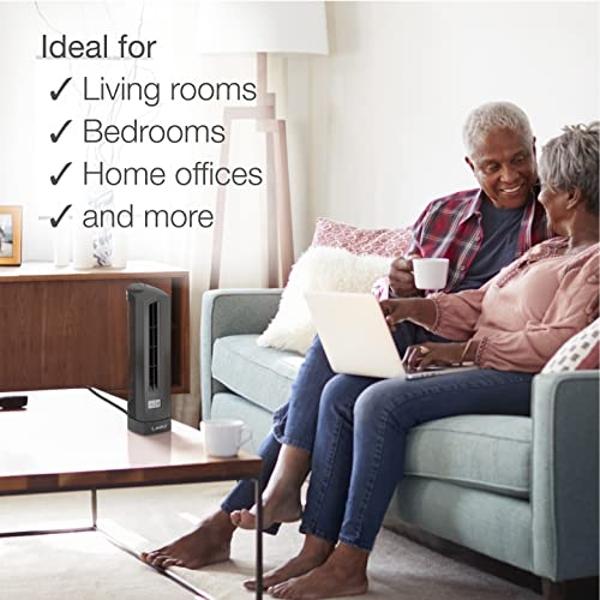 Dreo Smart Tower Fan for Bedroom, 26ft/s High-Speed 40" Standing Fan, 5 Speeds 4 Modes, Quiet 90° Bladeless Oscillating Fan with Remote, 12H Timer, Touch Control, Work with Alexa, 