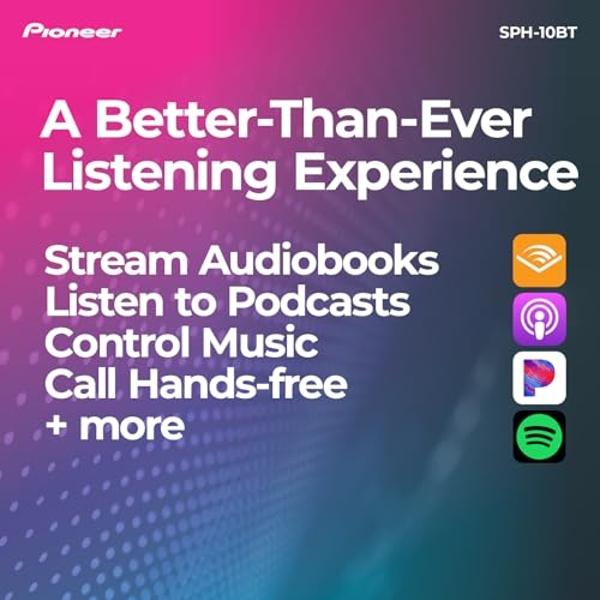 Pioneer SPH-10BT Touchscreen, Single Din in-Dash Receiver with Apple & Android Compatibility, USB/AUX Inputs, Built-in Bluetooth, Pioneer Smart Sync and Hands-Free Calling