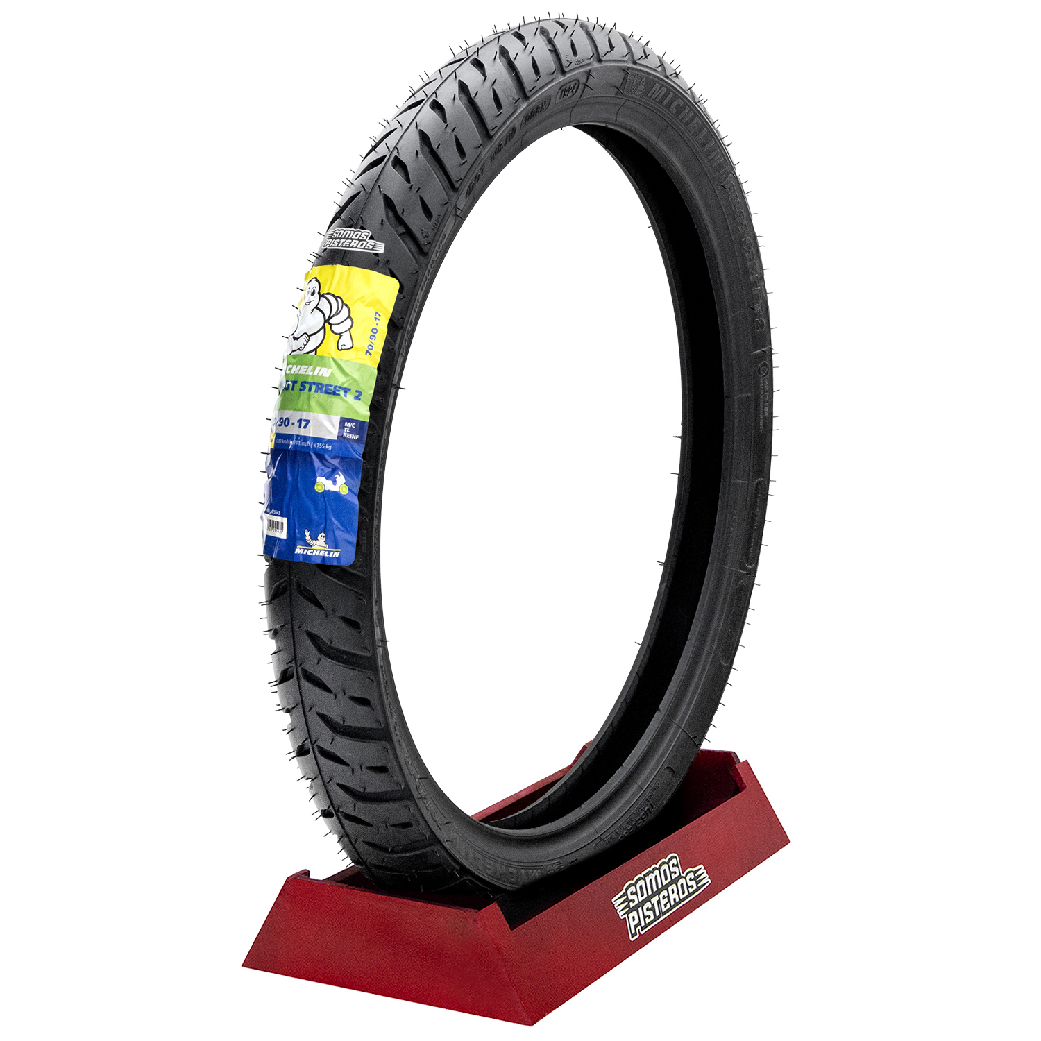 LLANTA MICHELIN 70/90 17 PILOT STREET 2 43S TL Ft125 Platina