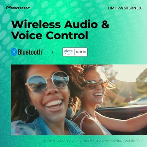 Pioneer DMH-W3050NEX 6.8" Double Din Multimedia Digital Media Receiver, Wireless Apple CarPlay and Android Auto, HD Radio, Bluetooth, Backup Camera Compatible, Touchscreen, One Tou