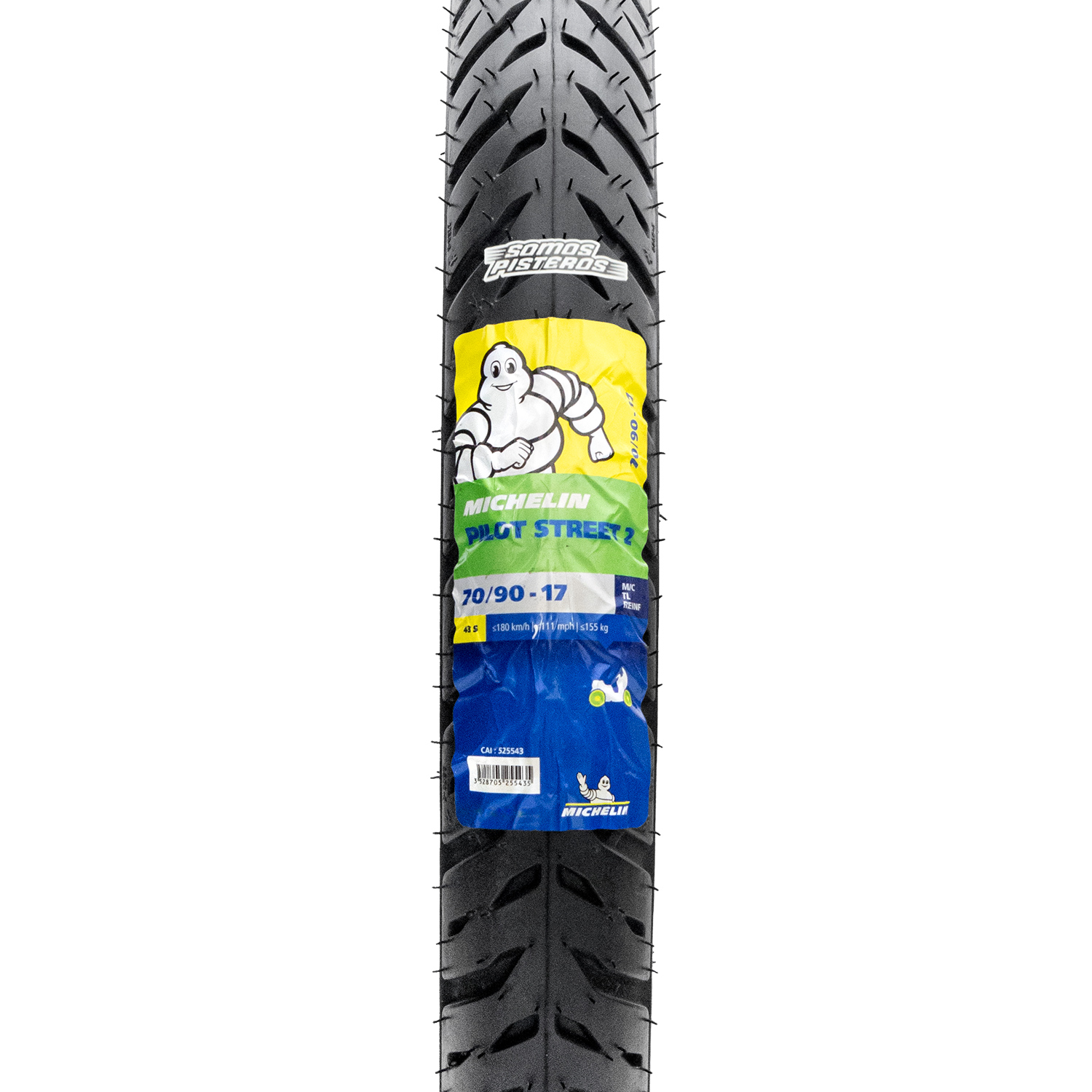 LLANTA MICHELIN 70/90 17 PILOT STREET 2 43S TL Ft125 Platina