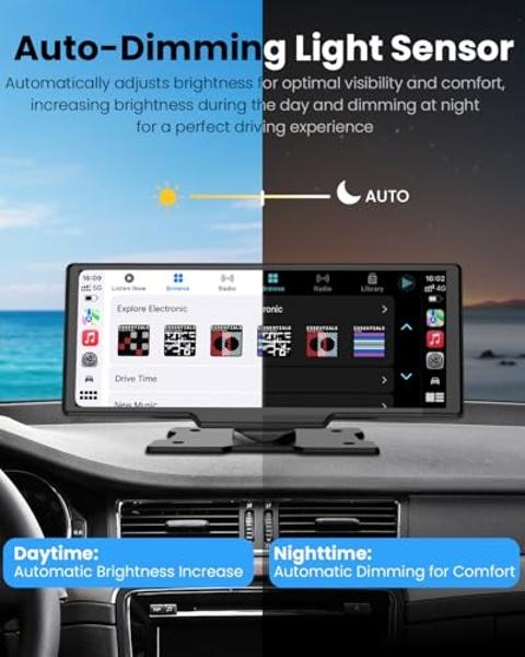 JENSEN J1CA7-BUC 7-inch Certified Apple CarPlay Android Auto | Double DIN Touchscreen Car Stereo Radio | Bluetooth Hands Free Calling & Music Streaming | Backup Camera Included | U