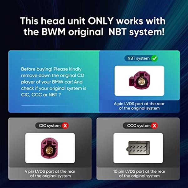 10.25" for BMW F30 CarPlay Screen Radio | Wireless Android Auto & MirrorLink | Linux System for BMW 3/4 Series (2013-2016) | NBT System Retains iDrive Controls
