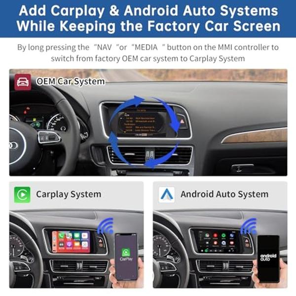 Eonon Android 13 Double Din Car Stereo 7 Inch Apple CarPlay Radio Android Auto Touch Screen, Bluetooth, Fast Charge, AM/FM, SWC, 1080P Backup Camera Input - UA13