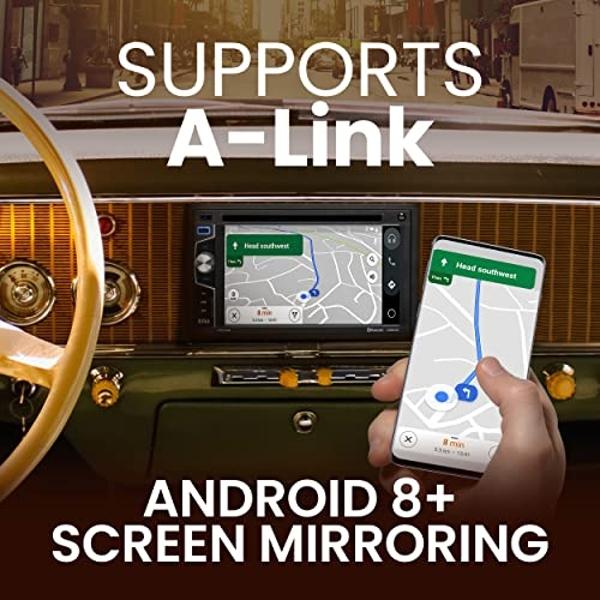 Car External Universal CD Player USB External Car Slot-Load CD Player Compatible with Android Navigation (Android Version 4.4 and Above)/PC/TV-Plug and Play