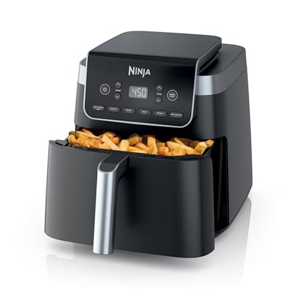 Ninja Air Fryer Pro XL 6-in-1 with 6.5 QT Capacity, Max Crisp, Air Fry, Air Roast, Bake, Reheat, Dehydrate, Max Crisp Technology with 450F, Nonstick Basket & Crisper Plate, Grey, A