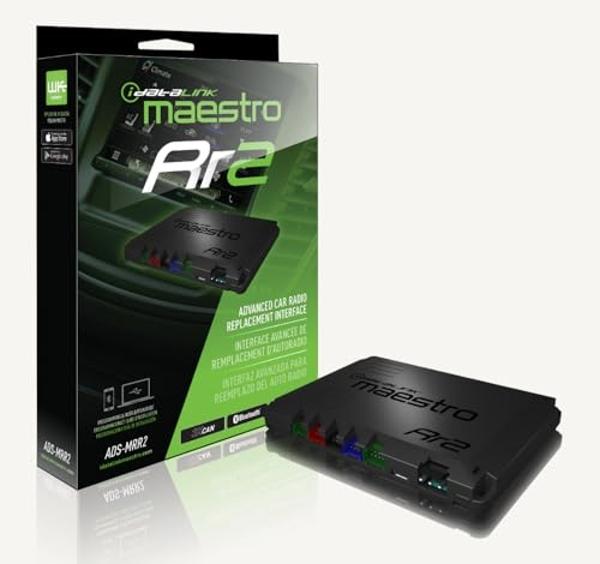 Maestro iDatalink ADS-MRR2 Universal Radio Replacement and Steering Wheel Interface - Retain Factory Features & Display Engine Performance Info on Touchscreen When Installing Maest