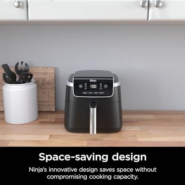 Ninja Crispi Air Fryer, Microwave, Freezer & Dishwasher Safe, Non Toxic Glass Portable Cooking System, 4 QT & 6 Cup Glass Containers with Storage Lids, Easy Meals, Air Fry, Bake, G