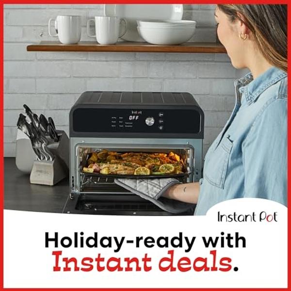 Cook with Color 1200W 4Qt Air Fryer: Stylish Design, Glass Basket, Dishwasher Safe, Digital Display, 6 Presets - Variable Temp 175°F to 400°F & 60-Min Timer - Goat/Mink