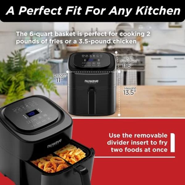 Ninja DoubleStack 2-Basket Air Fryer, DoubleStack Technology Cooks 4 Foods at Once, 8 QT, 6-in-1, Smart Finish & Match Cook, Air Fry, Broil, Bake, Easy Meals & Clean, Black, SL201 