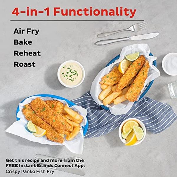 Instant Pot A-072-04-3053-B-MOTN Instant Vortex 6 Quart Air Fryer Oven, 4-in-1 Functions (Renewed)