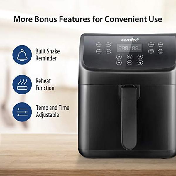 Ninja DoubleStack 2-Basket Air Fryer, DoubleStack Technology Cooks 4 Foods at Once, 8 QT, 6-in-1, Smart Finish & Match Cook, Air Fry, Broil, Bake, Easy Meals & Clean, Black, SL201 