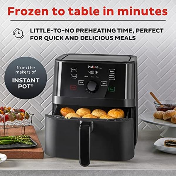 Instant Pot A-072-04-3053-B-MOTN Instant Vortex 6 Quart Air Fryer Oven, 4-in-1 Functions (Renewed)