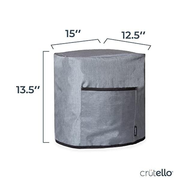 Crutello Air Fryer Cover with Storage Pockets for 10 Quart Fryer - For Small Appliances, Kitchen Appliance Heavy Duty Dust Covers, For Kitchen Counter