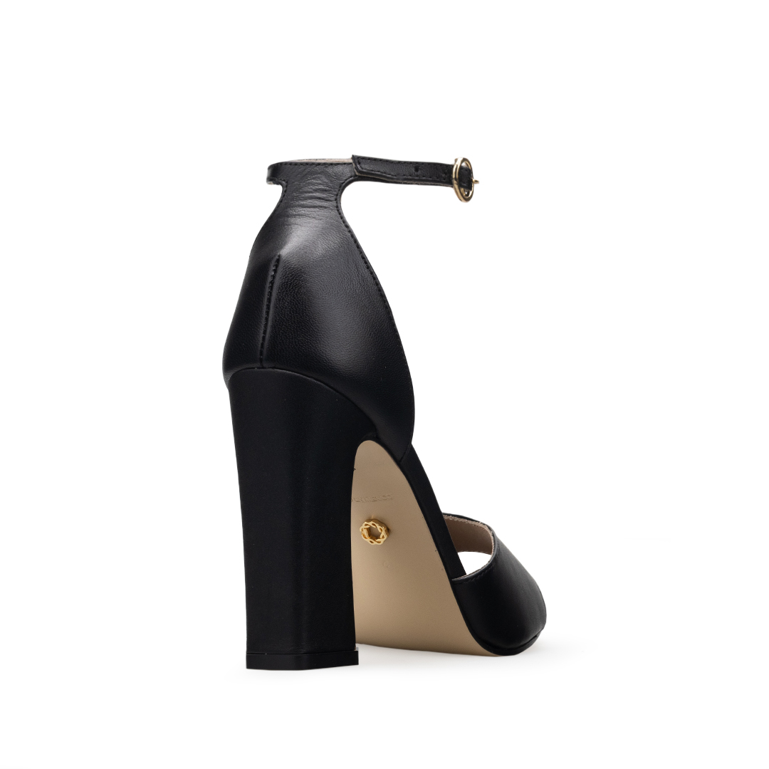 Zapatillas De Tacón Davenia De Piel Sandalia De Tacón Para Dama Mod. Ofelia